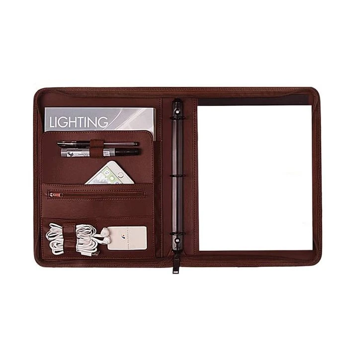 Black Leather A4 Ring Binder Black Leather A4 Ring Binder